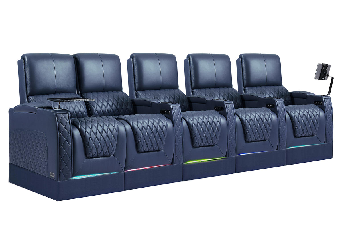 Weilianda AstroUltra Riser Series 5-Seat Genuine Leather Recliner | Zero Gravity Seating