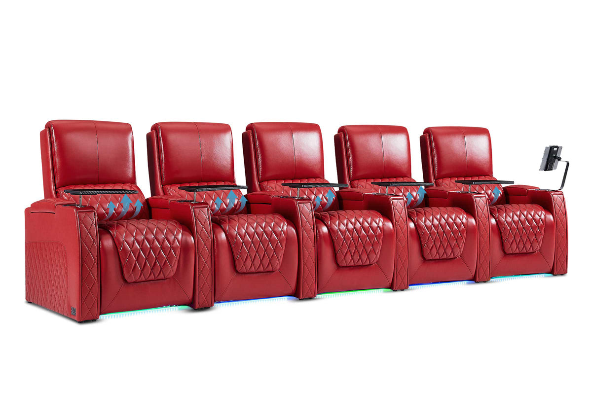 Weilianda AstroUltra Lumbar Series 5-Seat Home Cinema Chairs with Integrated Lumbar Support