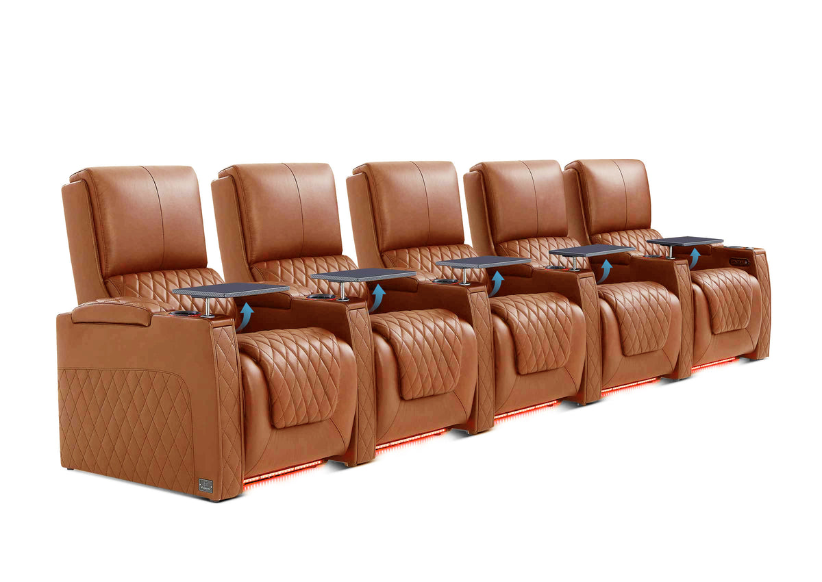 Weilianda AstroUltra Lumbar Series 5-Seat Home Cinema Chairs with Integrated Lumbar Support