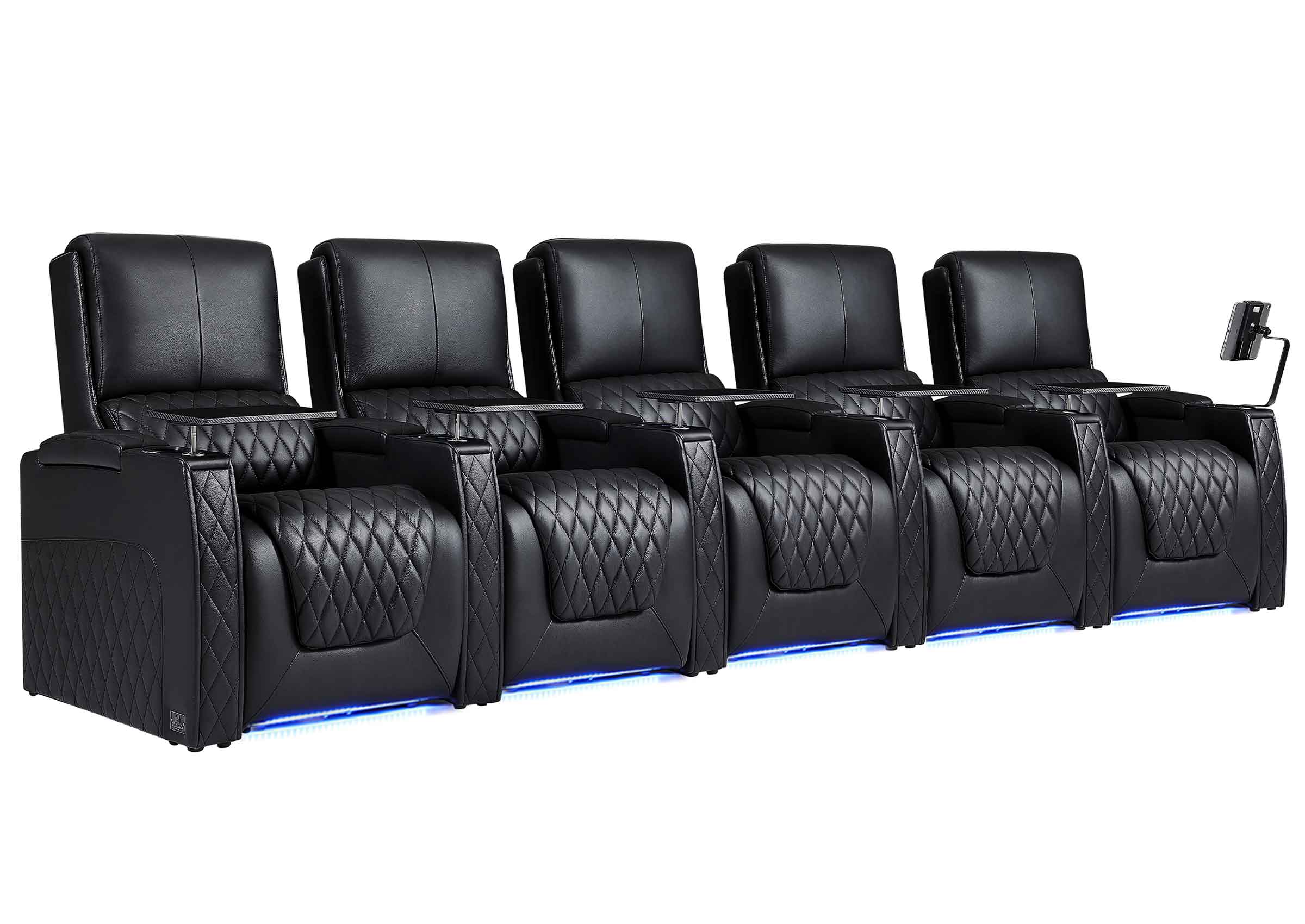 Weilianda 2025 Astronaut Series Zero Gravity Recliner for Home Theater With 7-color Ambient Lighting-Black