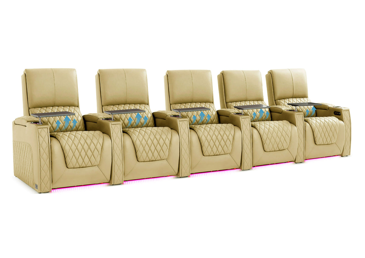 Weilianda AstroUltra Lumbar Series 5-Seat Home Cinema Chairs with Integrated Lumbar Support