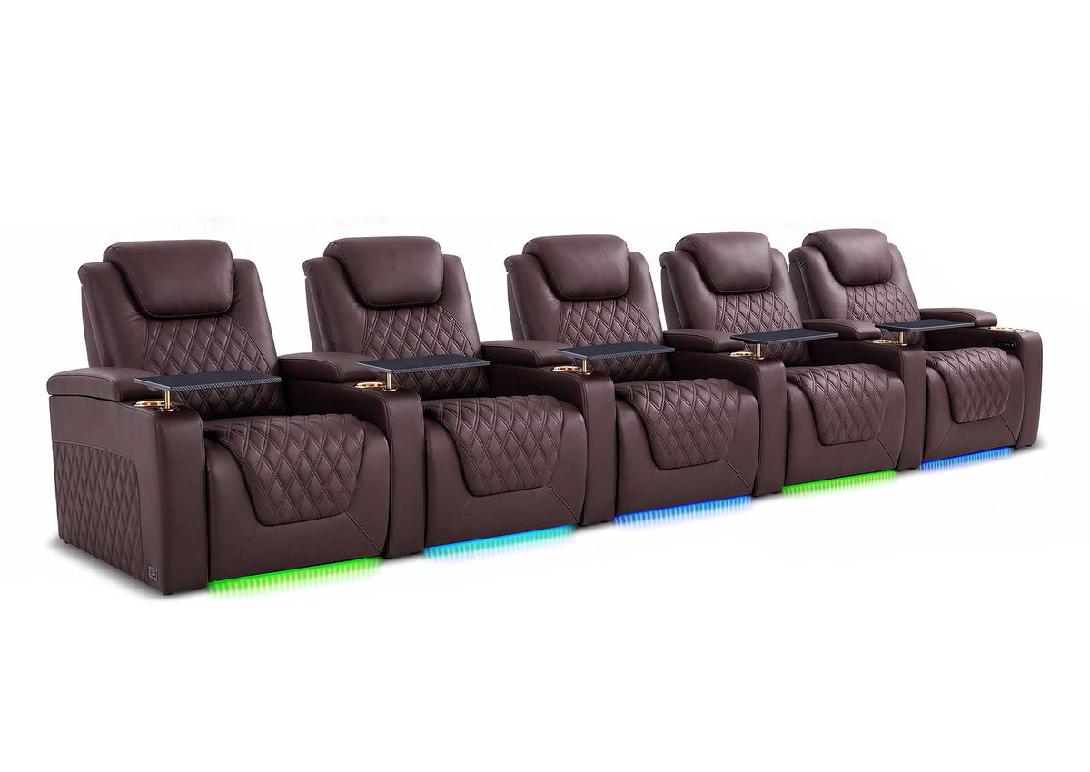 Weilianda Chic XL Series 5-Seat Electric Reclining Chair | Roomy Comfort & Multi-Color Ambient Lighting