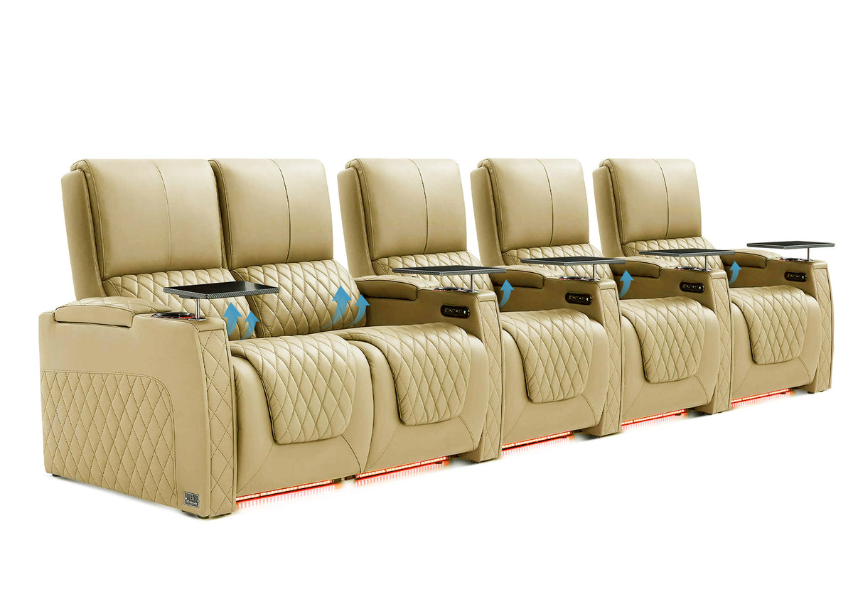 Weilianda AstroUltra Lumbar Series 5-Seat Home Cinema Chairs with Integrated Lumbar Support