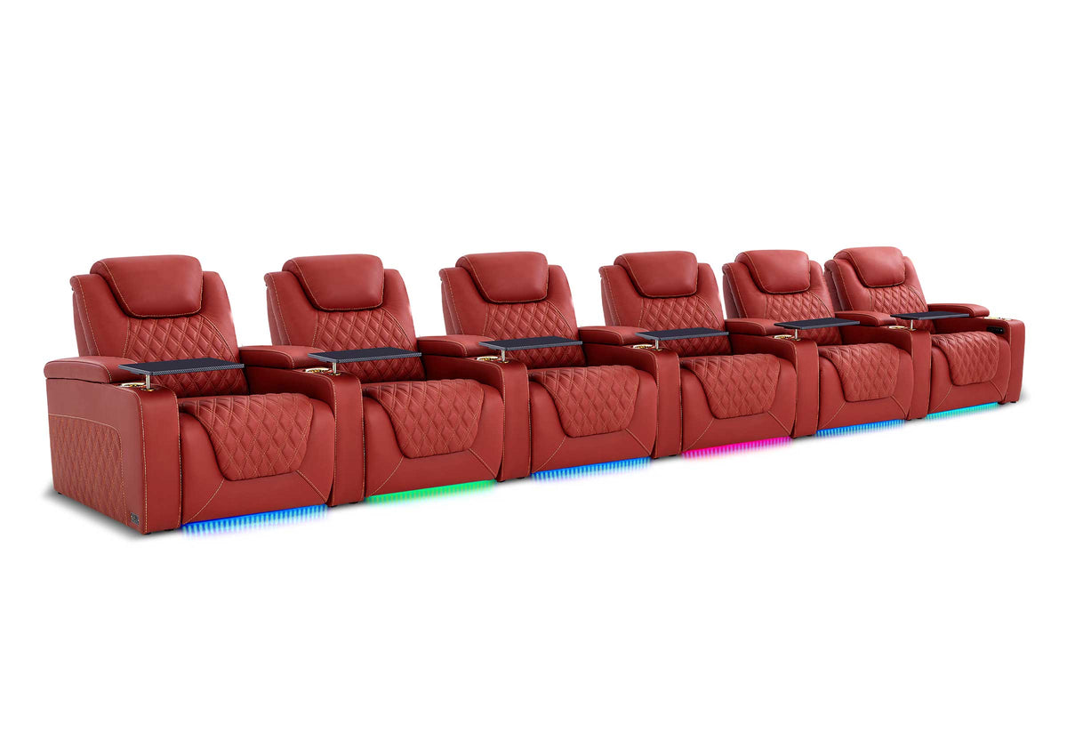 Weilianda Chic XL Series Six-Seat Movie Room Sofa | Roomier Seating & Personalized Comfort