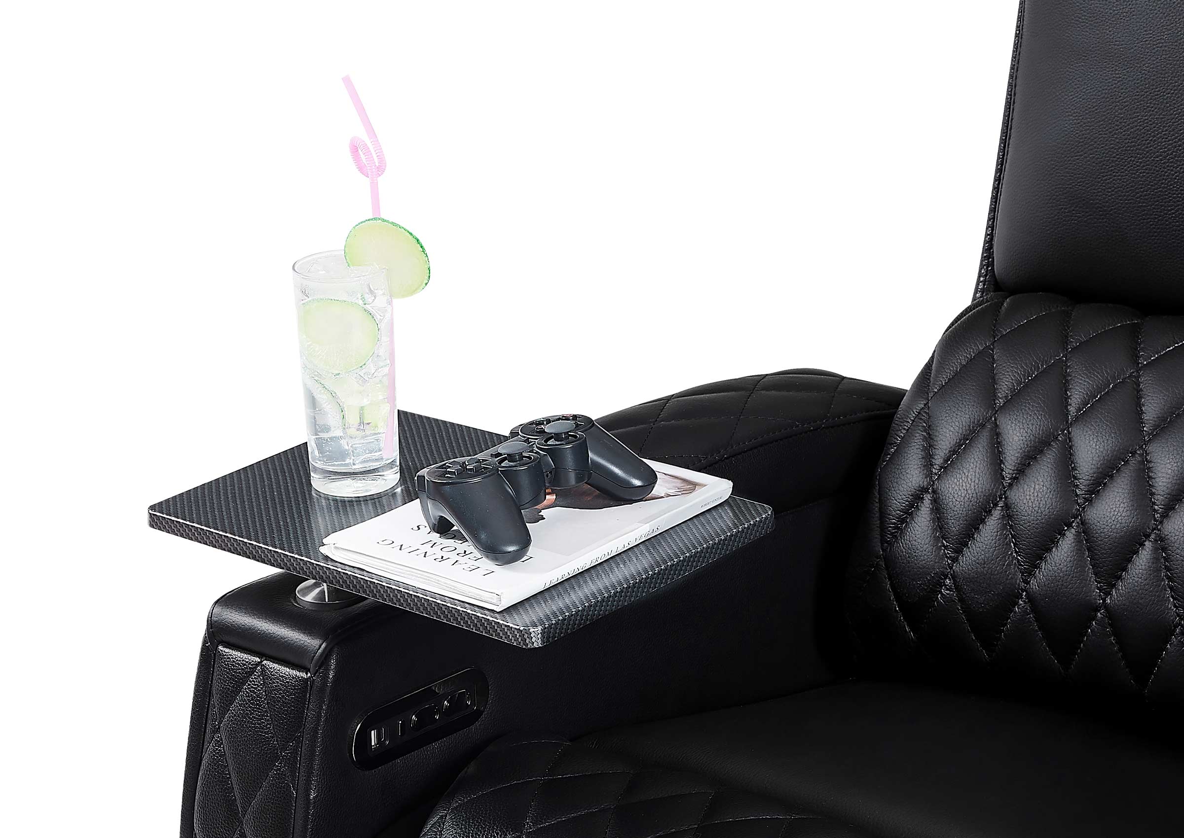 Weilianda AstroUltra Riser Series Three Seat Electric Theater Recliner | USB Charging for Game Room