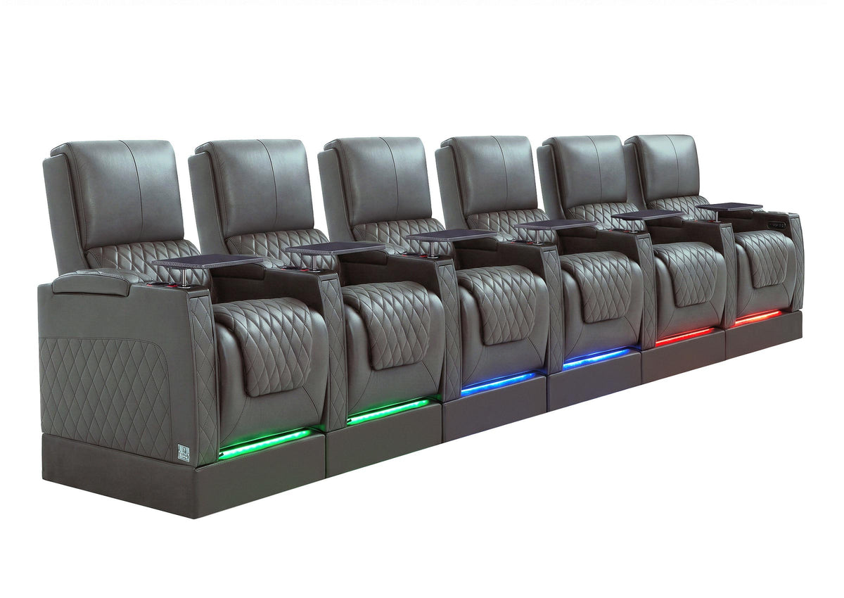 Weilianda AstroUltra Riser Series 6-Seat Genuine Leather Recliner | Zero Gravity Seating