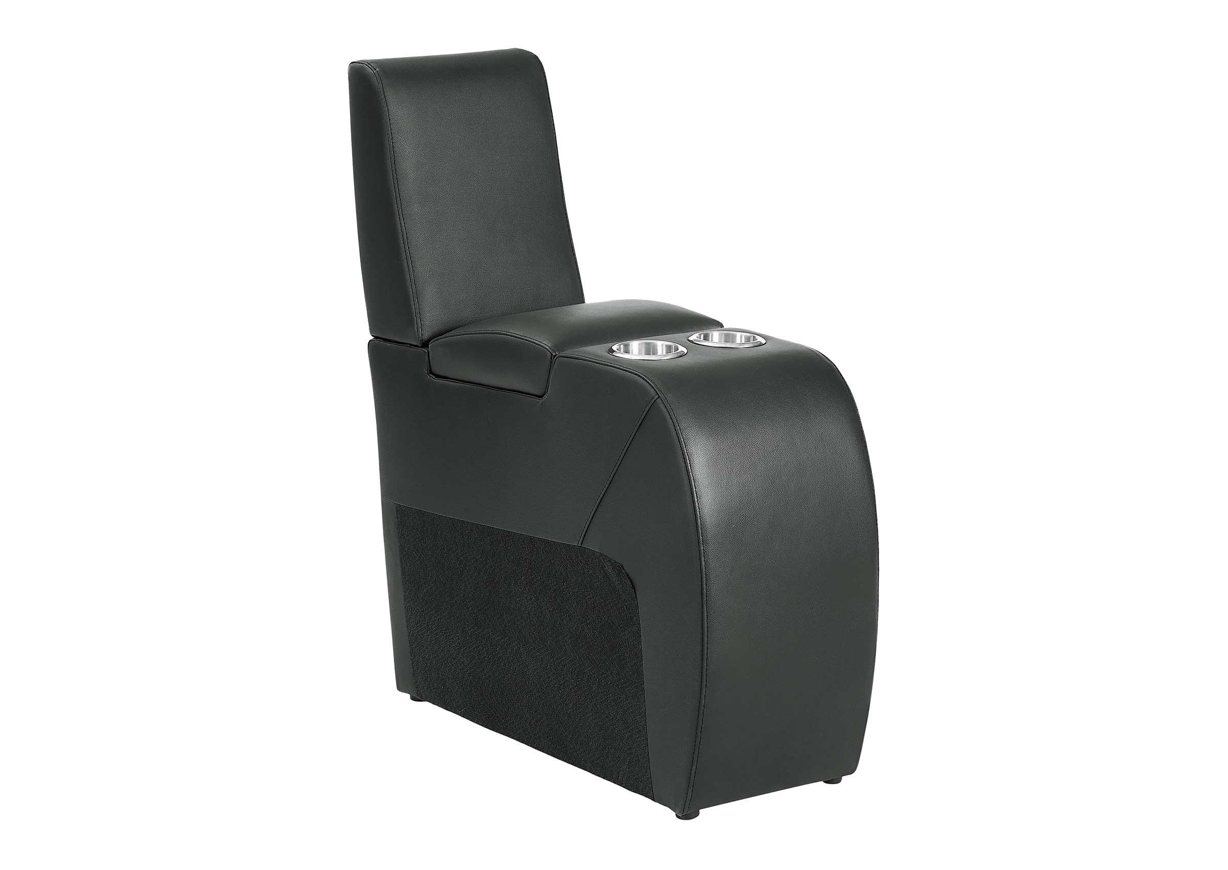 Weilianda Center Storage Console for Home Theater Seating | Large Armrest Storage, Wide Surface, 2 Cup Holders