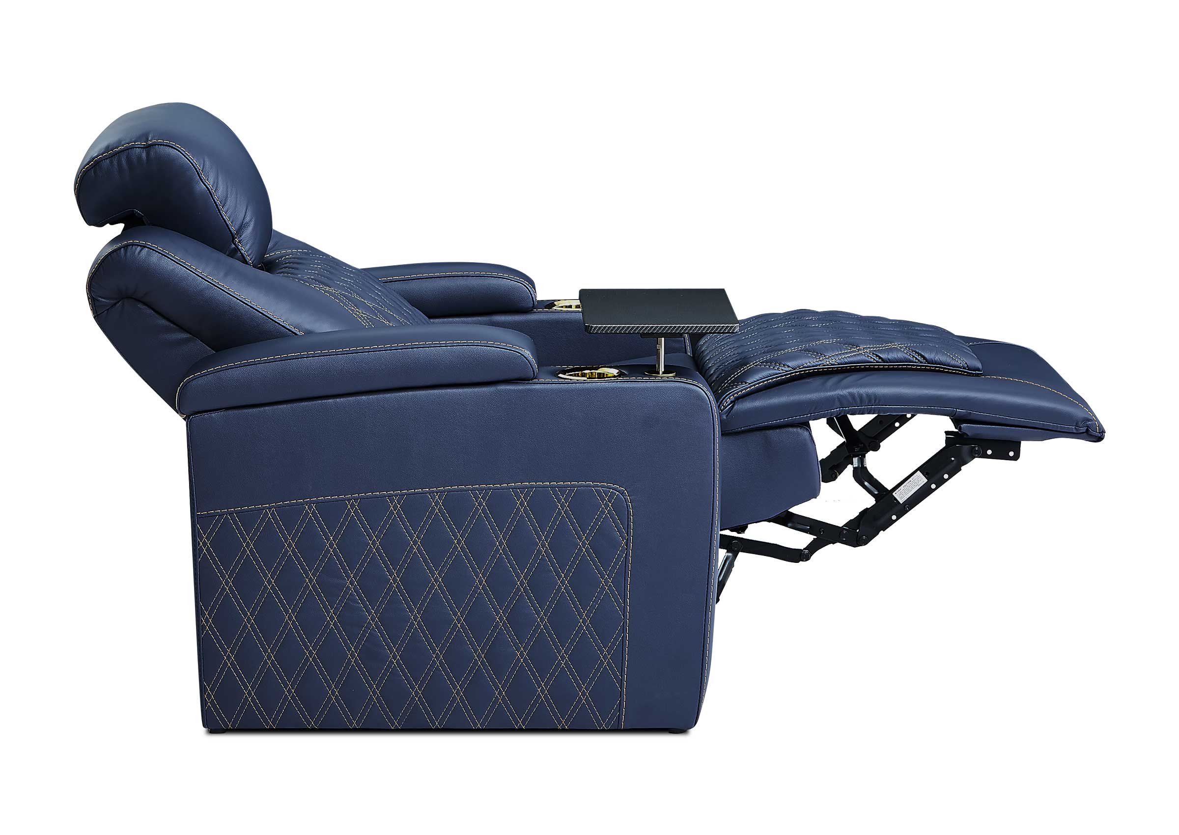 CLOSEOUT! Power Theater Seat Premium Recliner Sofa Deals | 3-Seat Chairs with Lights 7 Color for Movie Room