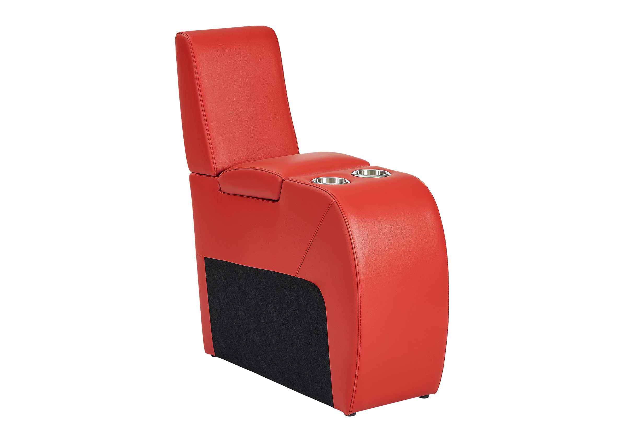 Weilianda Center Storage Console for Home Theater Seating | Large Armrest Storage, Wide Surface, 2 Cup Holders