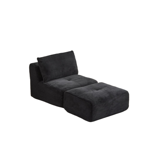 Plush 2-Seater Cloud Sofa in Soft Corduroy with Deep Memory Foam Comfort