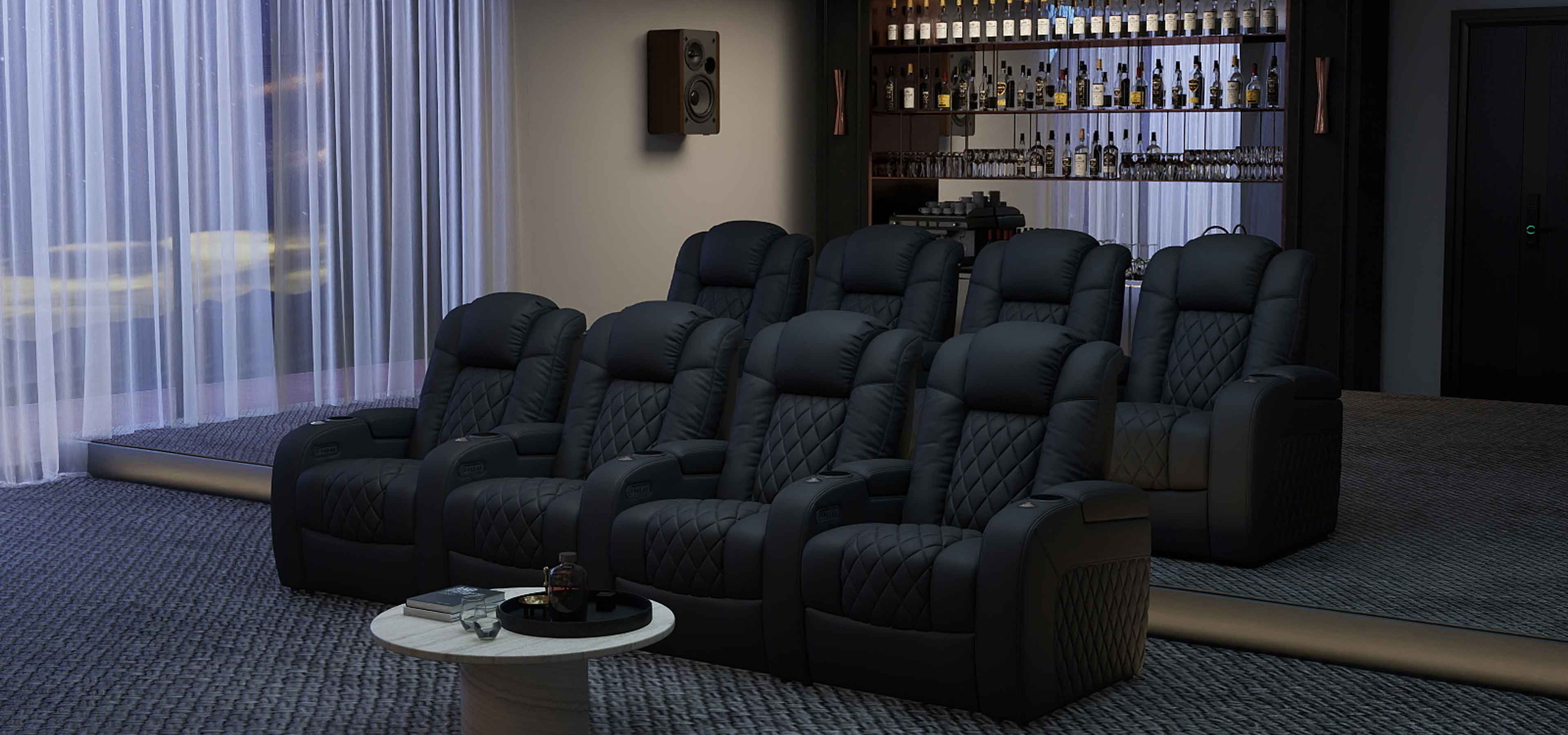 home Theater Seating 4-seat sofa banner