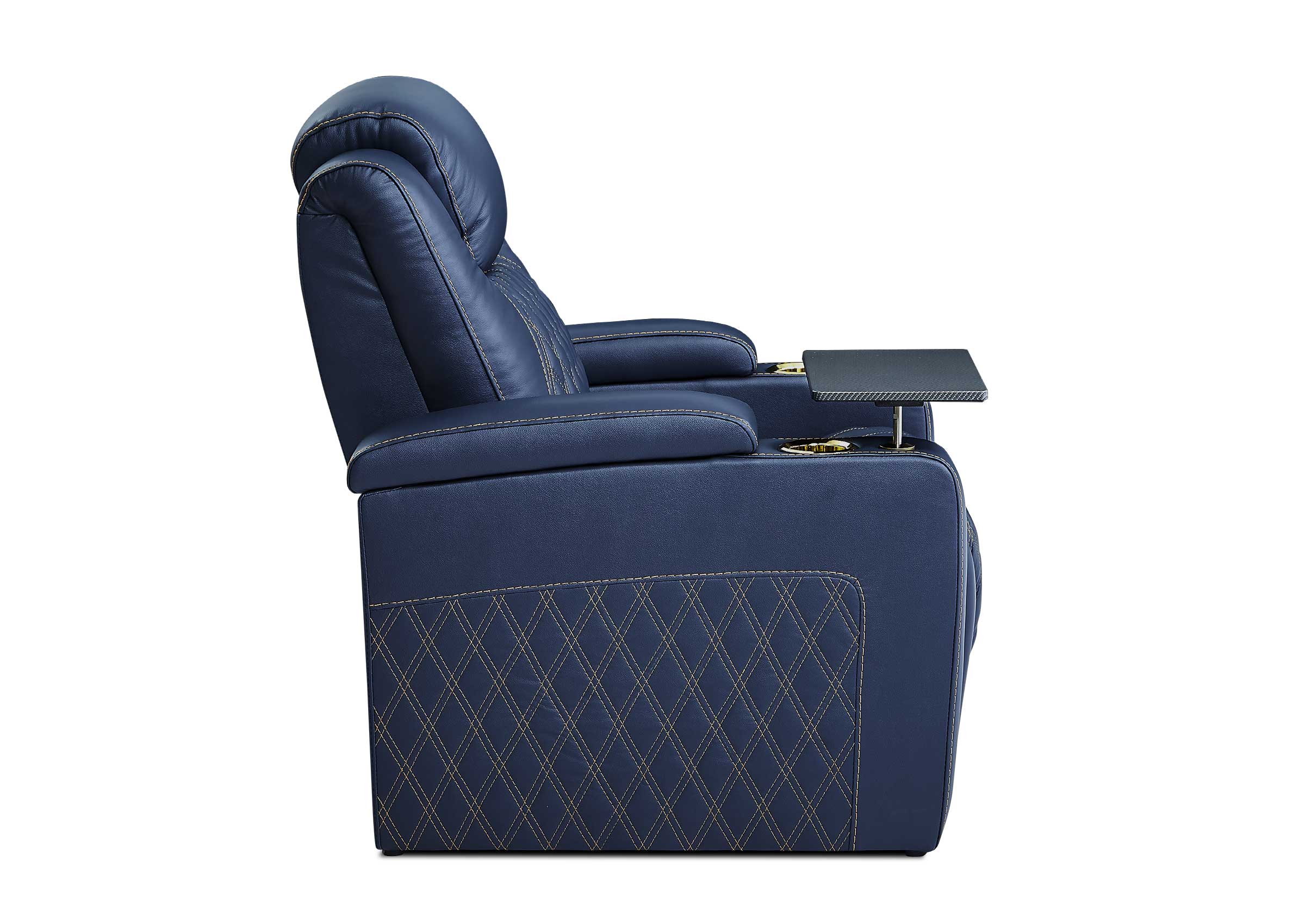 CLOSEOUT! Power Theater Seat Premium Recliner Sofa Deals | 3-Seat Chairs with Lights 7 Color for Movie Room