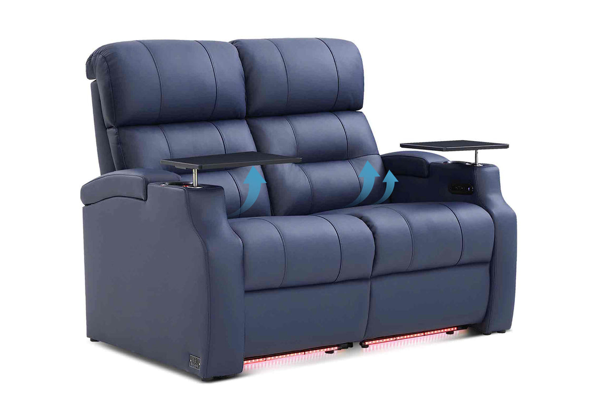 Weilianda Vanguard Lumbar Series Home Theater Loveseat Recliner with Ergonomic Lumbar Support