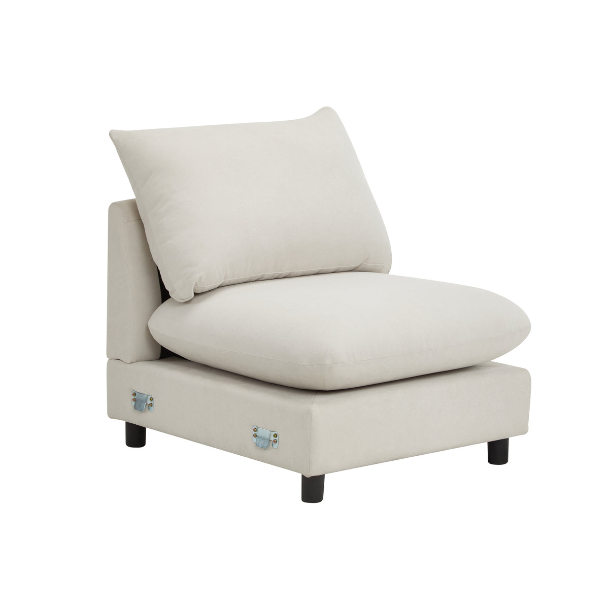 99 in. 3-Piece Modular Free Combination Sectional Sofa Couch