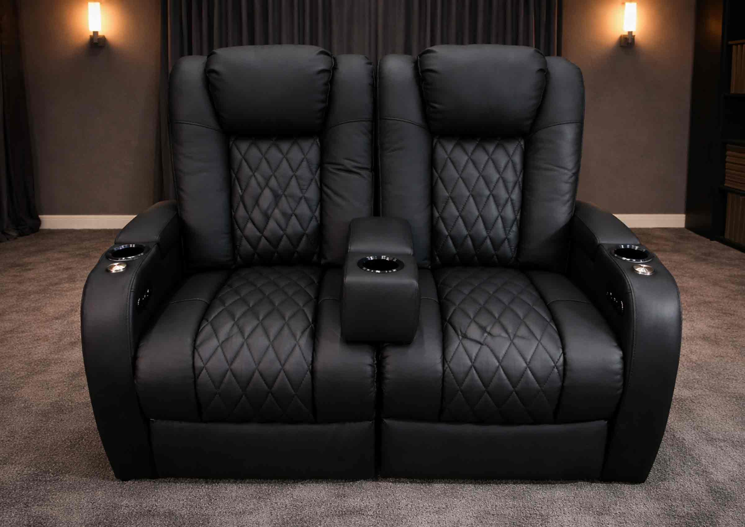 Custom Armrest Insert for Theater Recliner | Center Cup Holder Insert