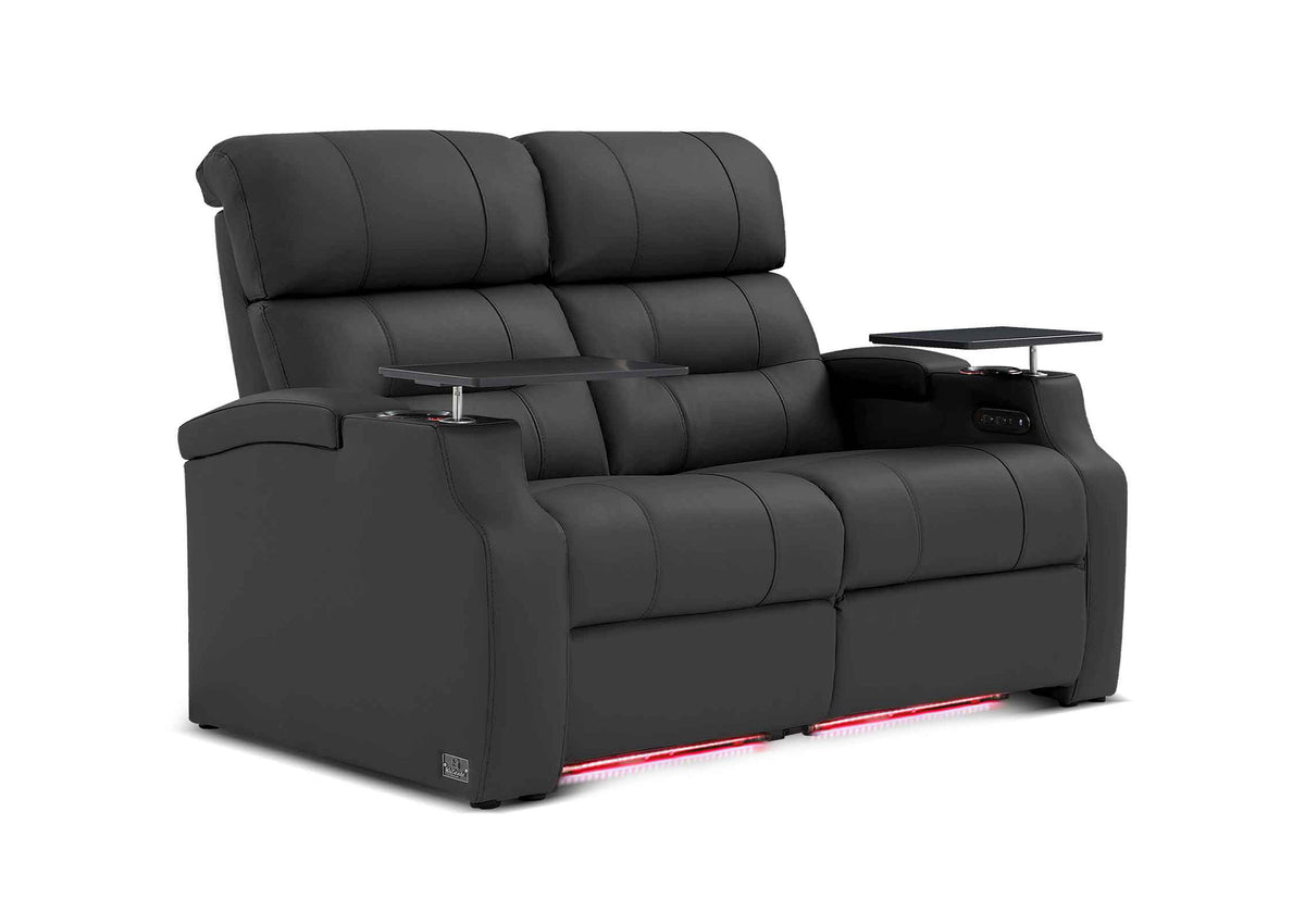 Weilianda Vanguard XL Series Two Seat Home Theater Seating | Generous Space & Adjustable Power Headrest