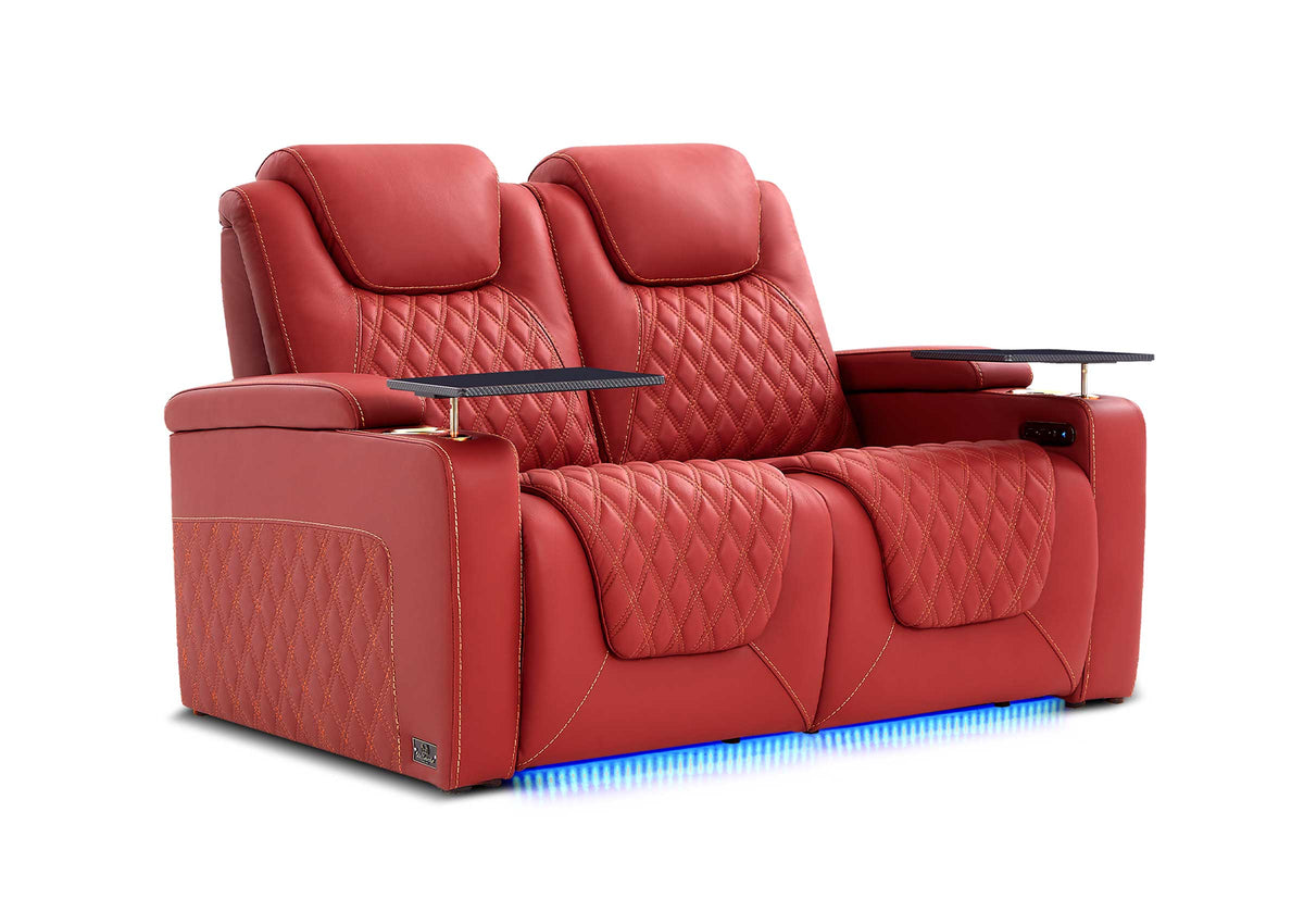 Weilianda Chic XL Series Two Seat Power Recliner | Roomy Design & Adjustable Power Headrest