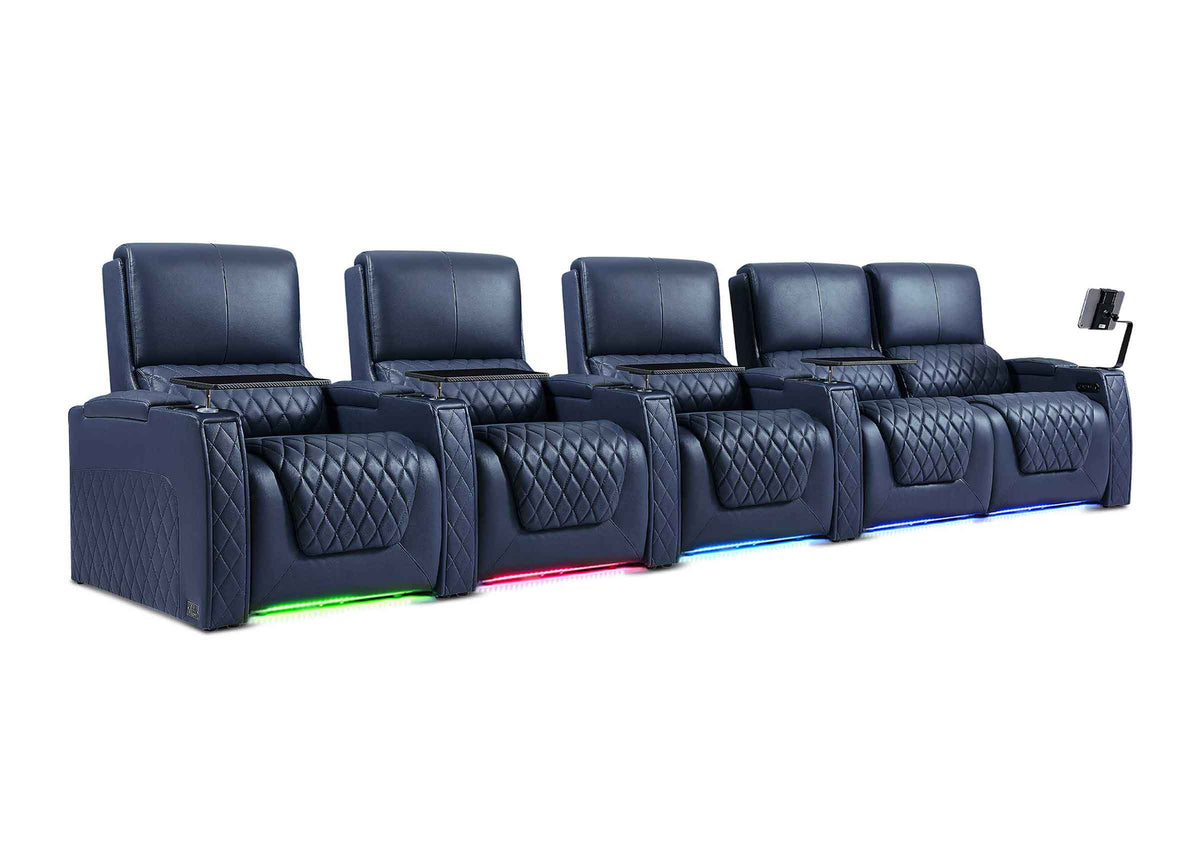 Weilianda AstroUltra XL Series – Big & Tall Design Five Seat Home Theater Seating | Extra Space to Relax & Premium Leather