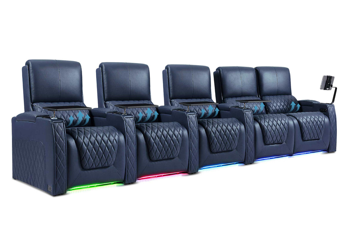 Weilianda AstroUltra Lumbar Series 5-Seat Home Cinema Chairs with Integrated Lumbar Support