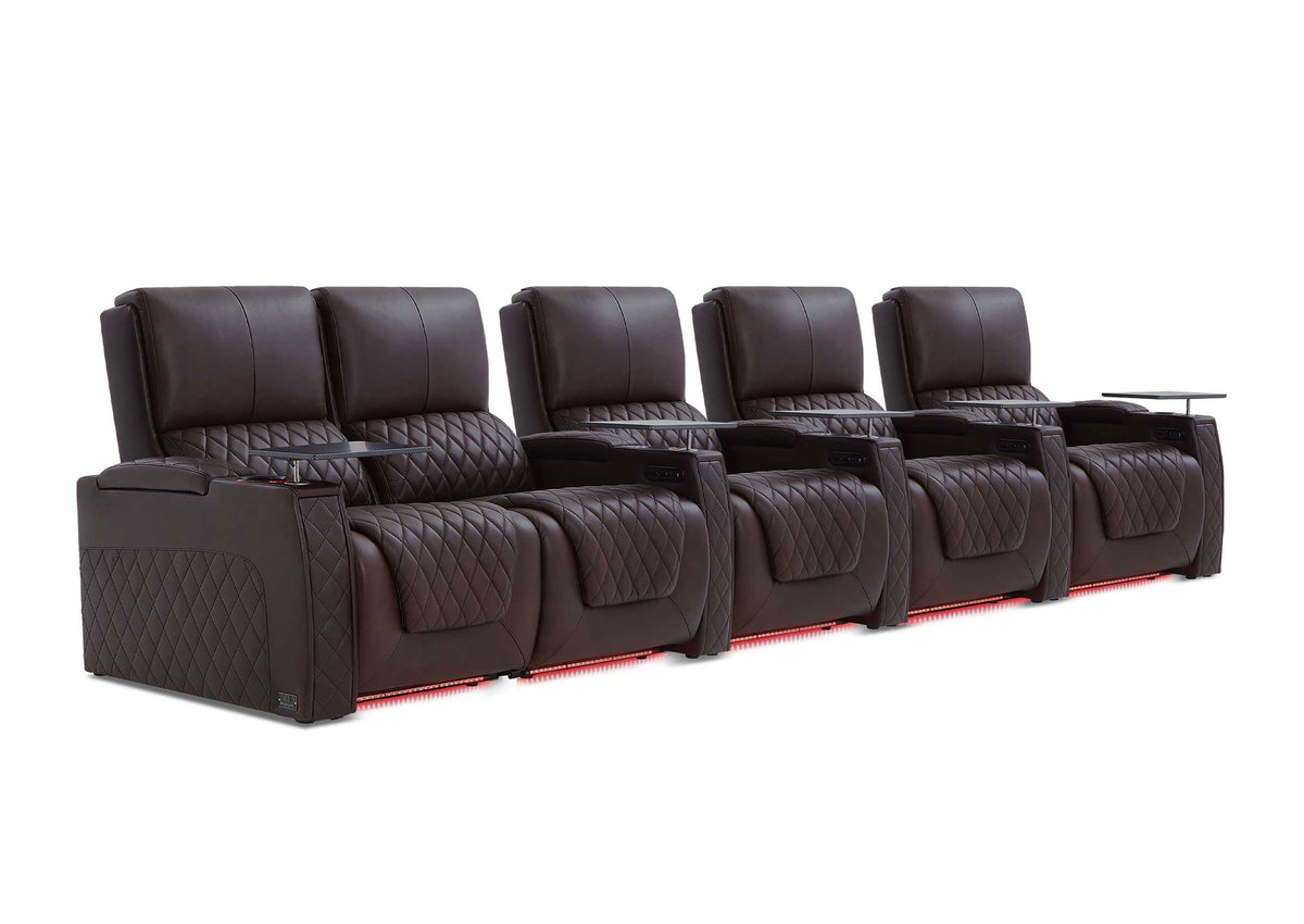 Weilianda AstroUltra XL Series – Big & Tall Design Five Seat Home Theater Seating | Extra Space to Relax & Premium Leather