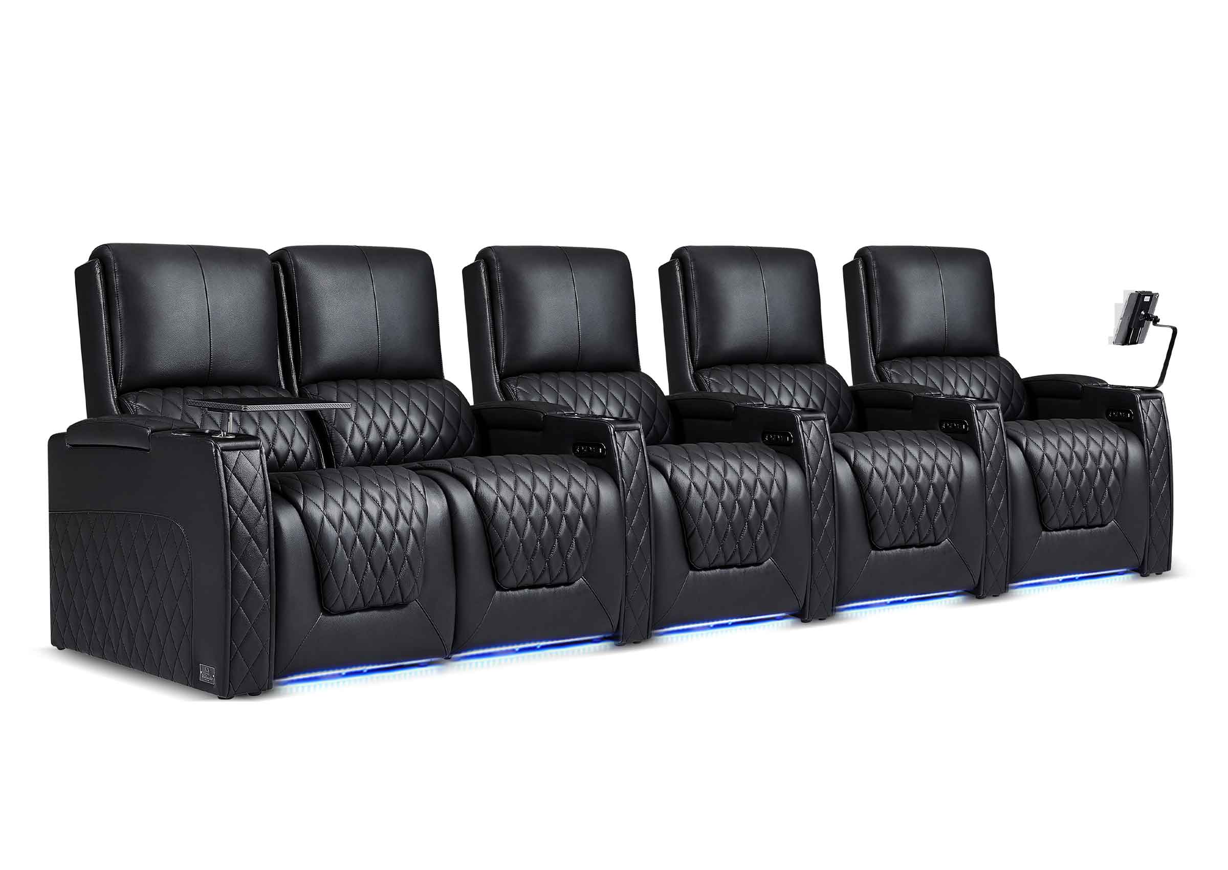 Weilianda 2025 Astronaut Series Zero Gravity Recliner for Home Theater With 7-color Ambient Lighting-Black
