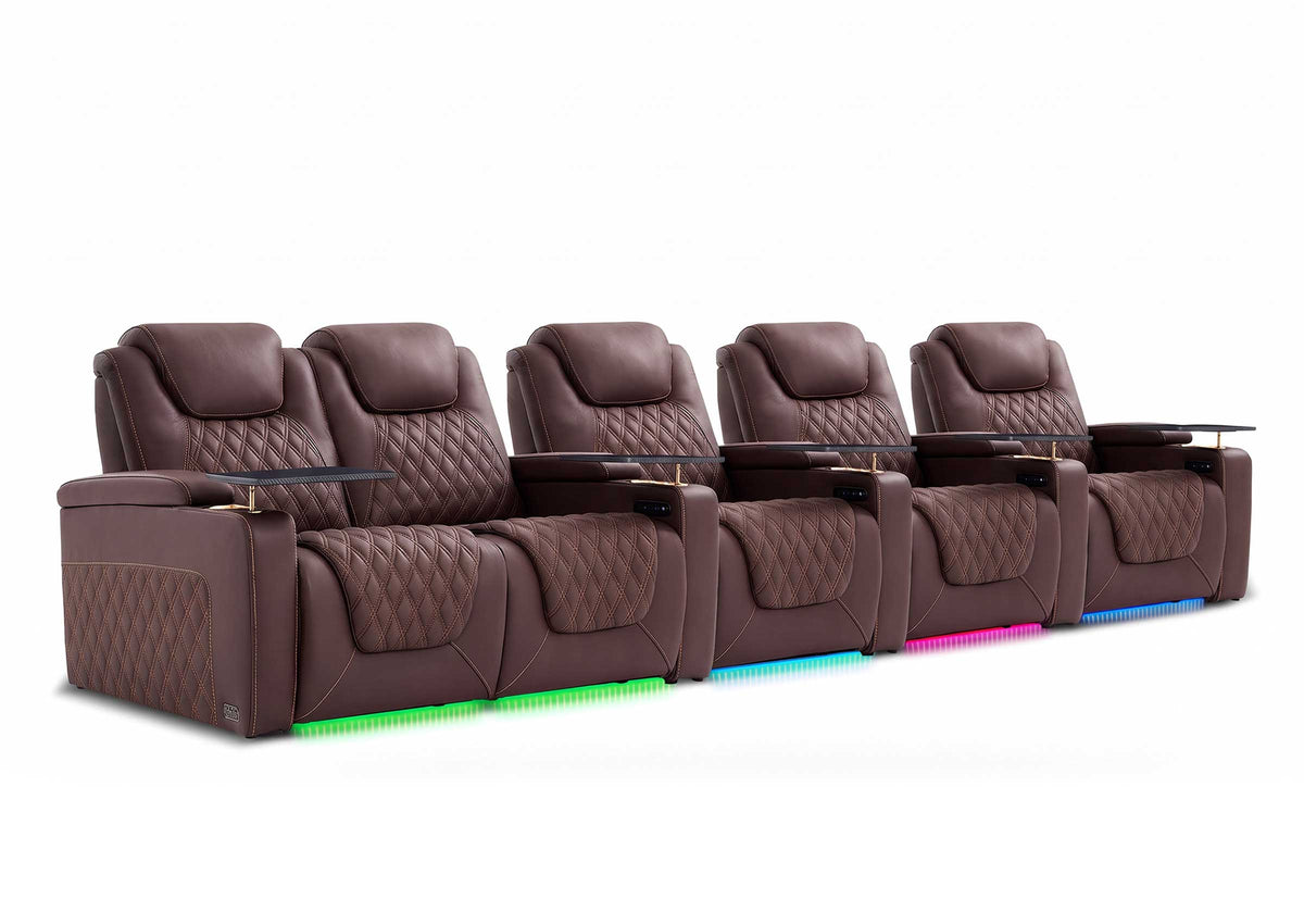 Weilianda Chic XL Series 5-Seat Electric Reclining Chair | Roomy Comfort & Multi-Color Ambient Lighting