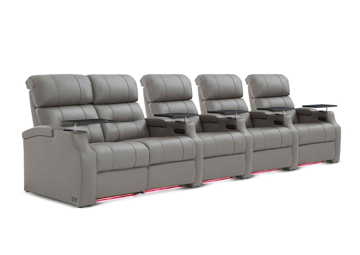 Weilianda Vanguard XL Series 5-Seat Electric Theater Recliner | Extra-Wide Comfort & Premium Leather