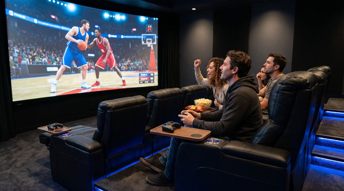 gaming room with friends
