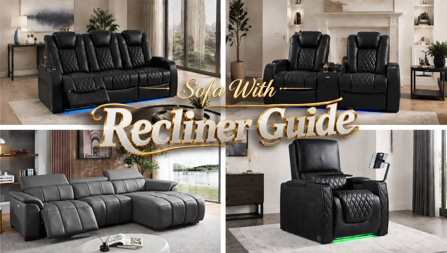 sofa with recliner guide