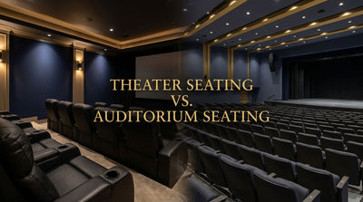 Private theater recliners compared with fixed auditorium seating