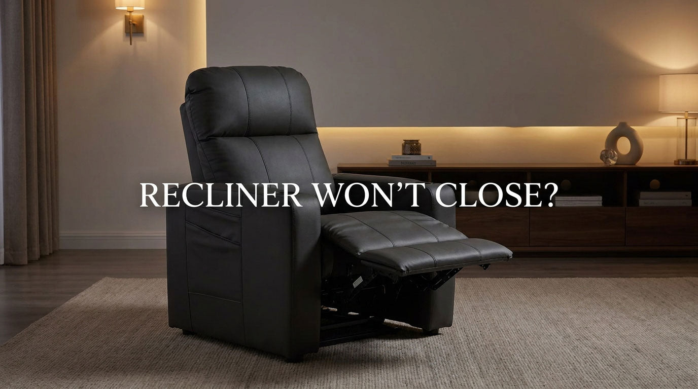 Recliner Won’t Close or Is Stuck Open? Diagnose the Cause Before You Force It