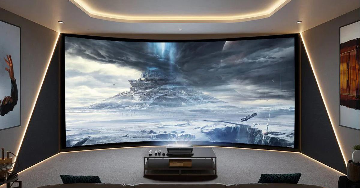 Projector and TV home theater display comparison