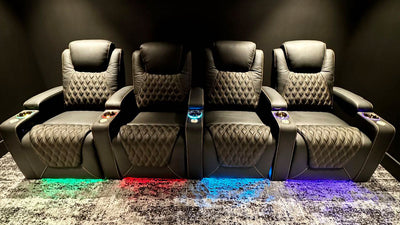 7-Color LED Theater Seating: Transform Home Cinema