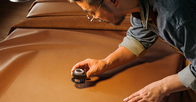 Inspecting leather quality for furniture