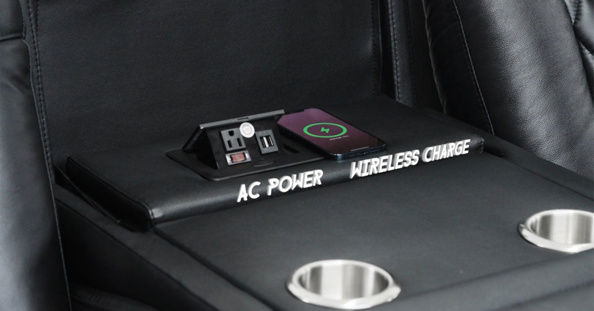 Home Theater Seating Recliner with Wireless Charging