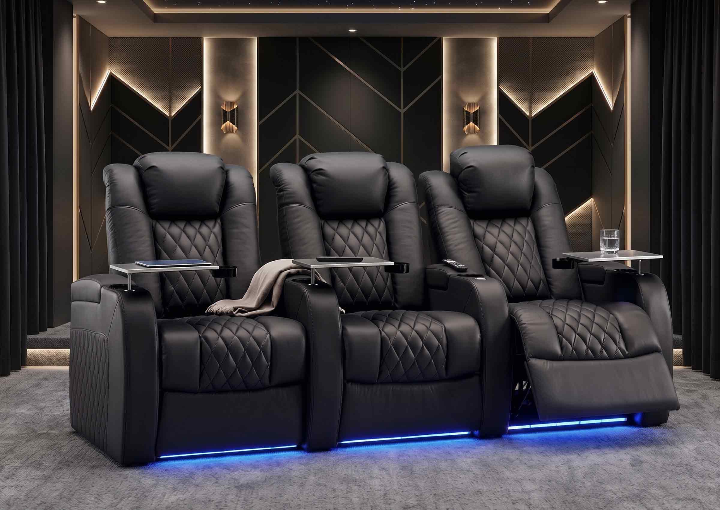 Luxury Home Theater Seating | Zero Gravity 3 Piece Set