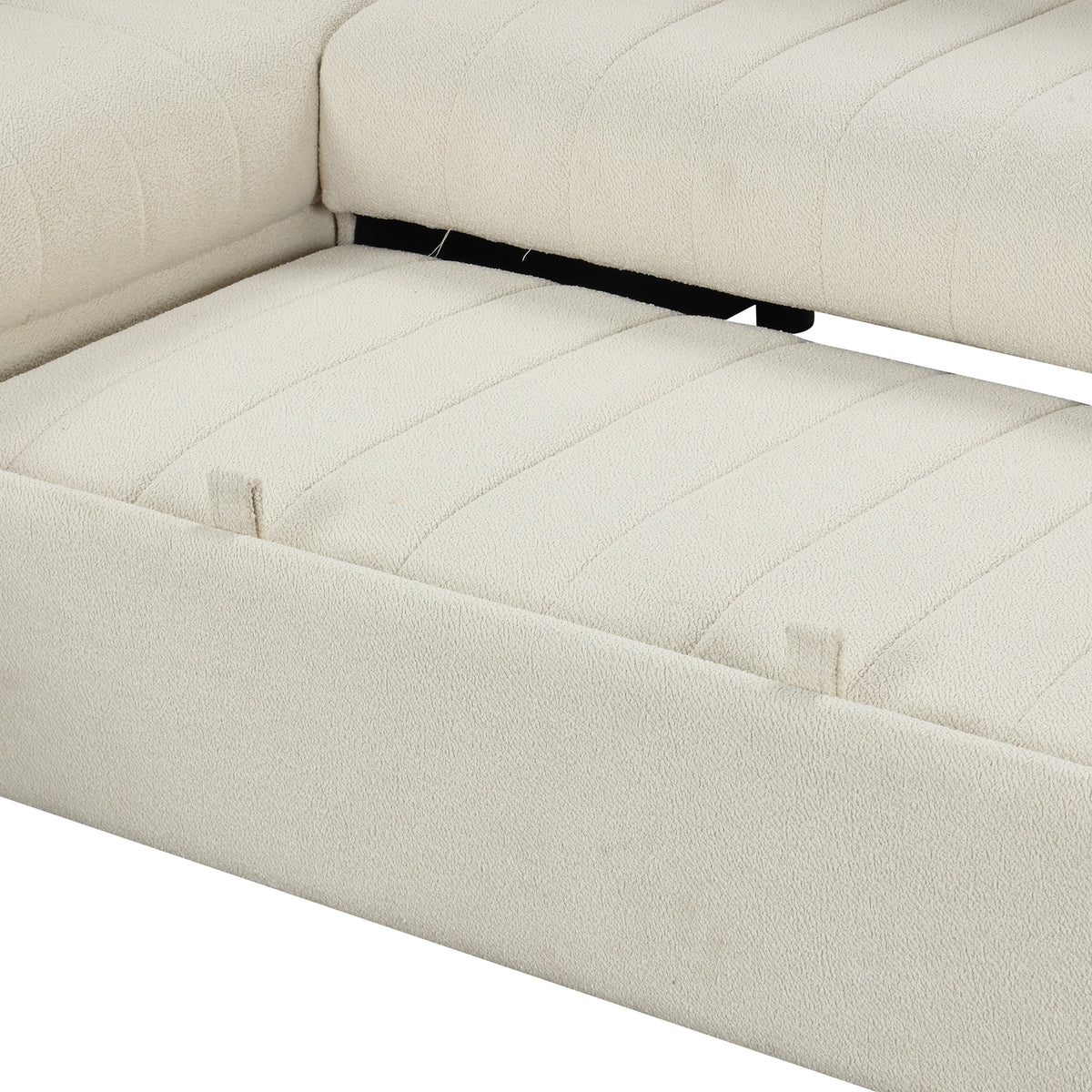 Versatile U-Style Sleeper Sectional with Storage, USB Port & Dual Cup Holders