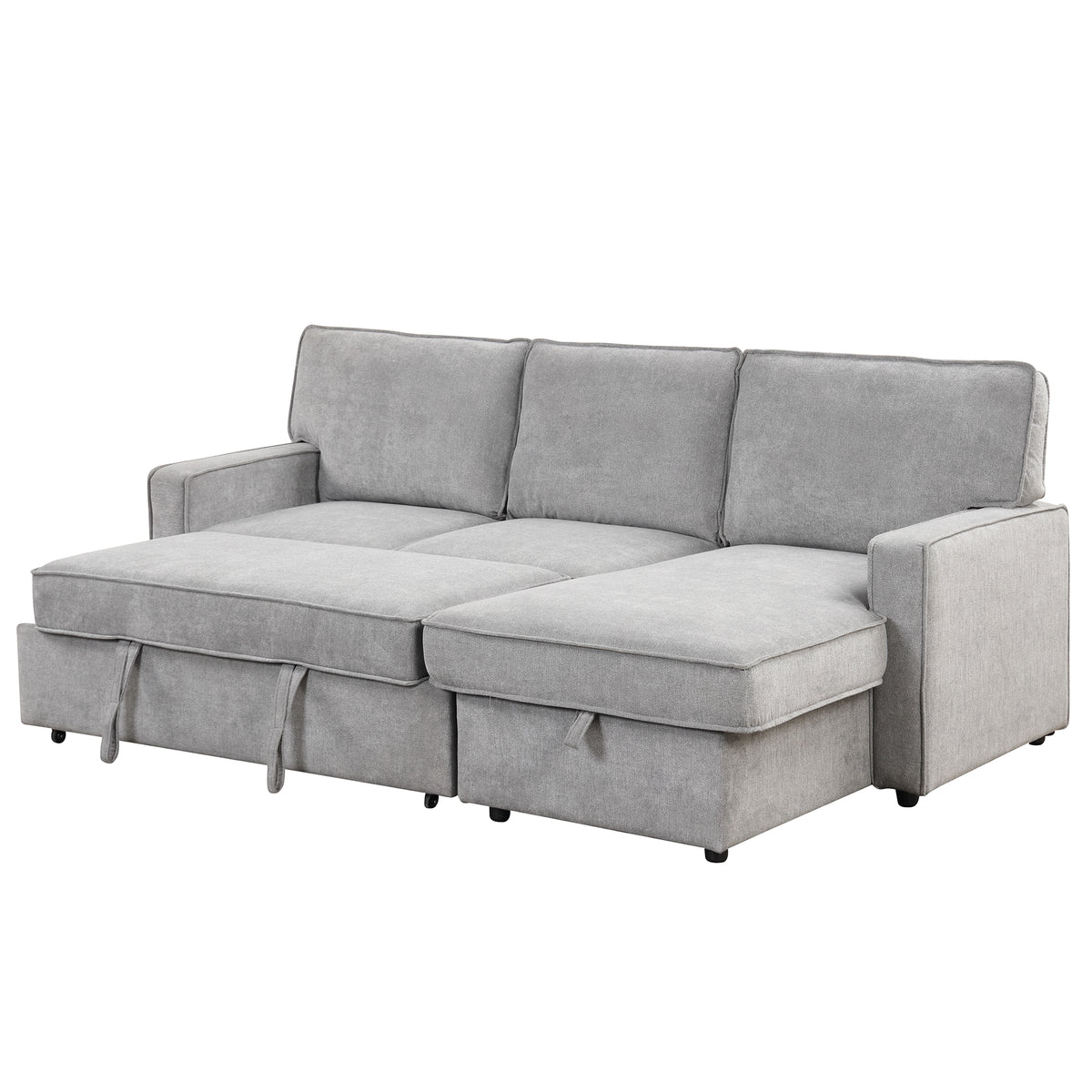Oversized 162" L-Shaped Cloud Modular Sectional with 6 Plush Pillows
