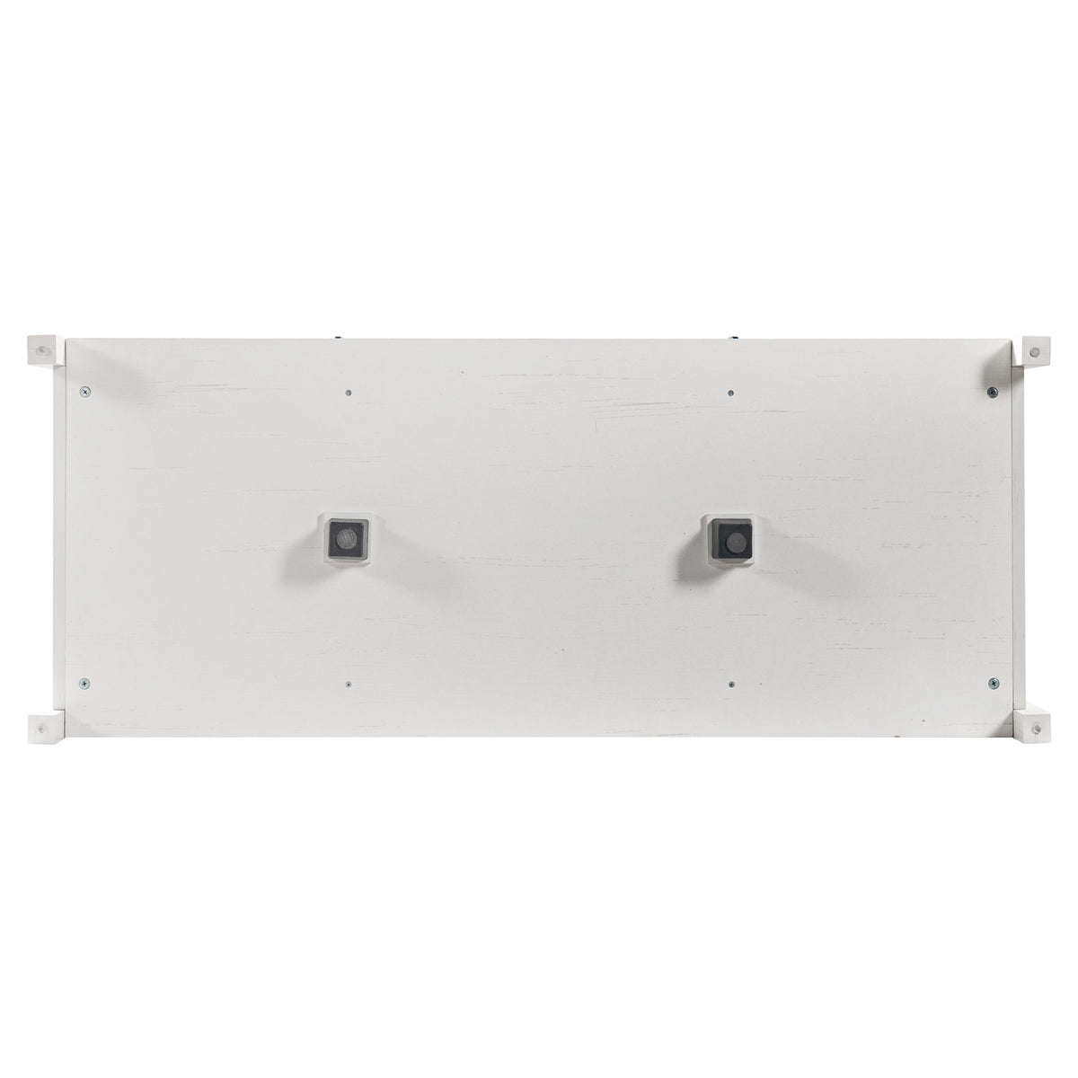 53.2" Farmhouse Fridge Cabinet Cabinet with Power Outlet, White
