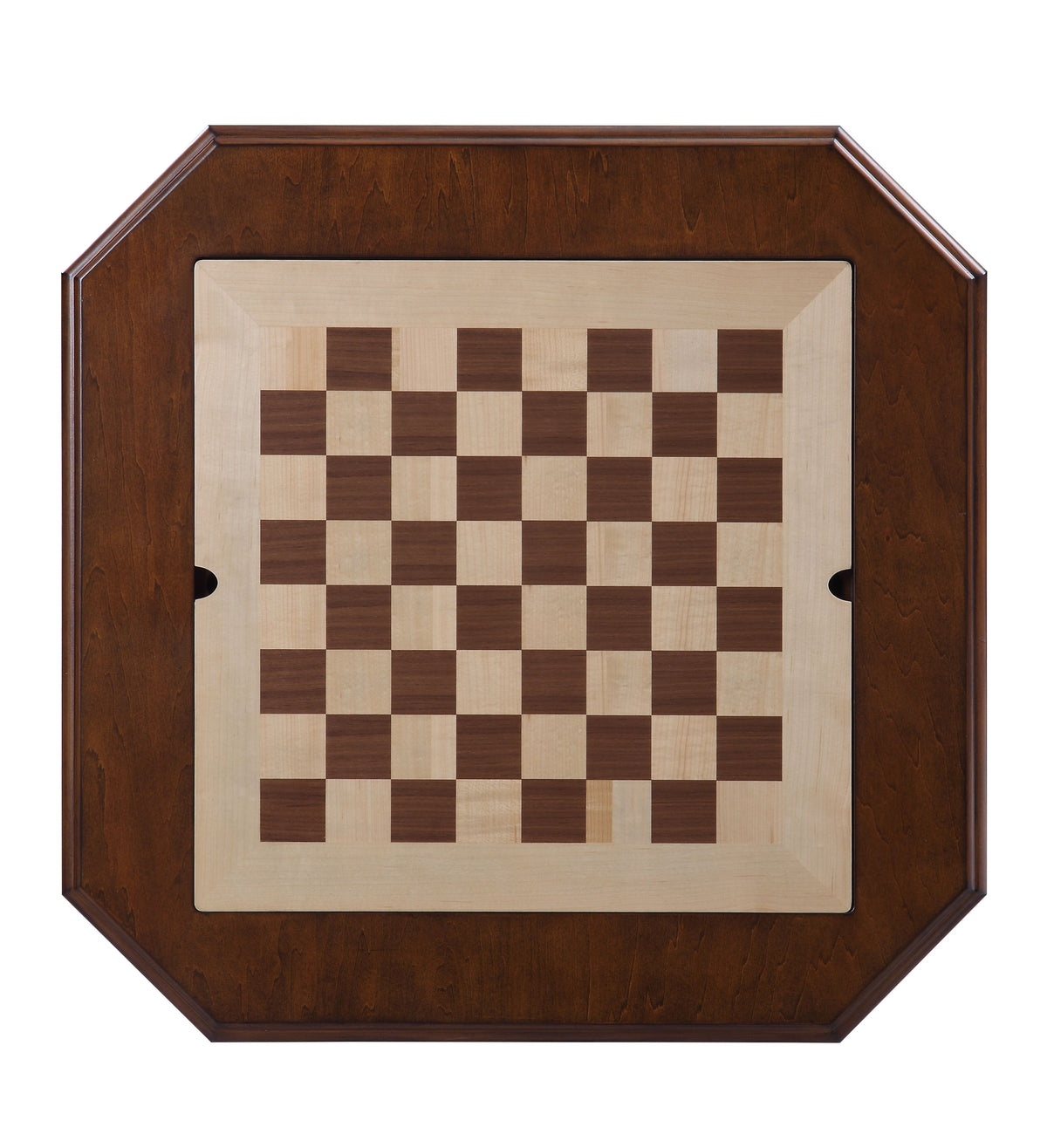 Classic Reversible Chess & Checkers Game Table with Storage Tray, Cherry Finish