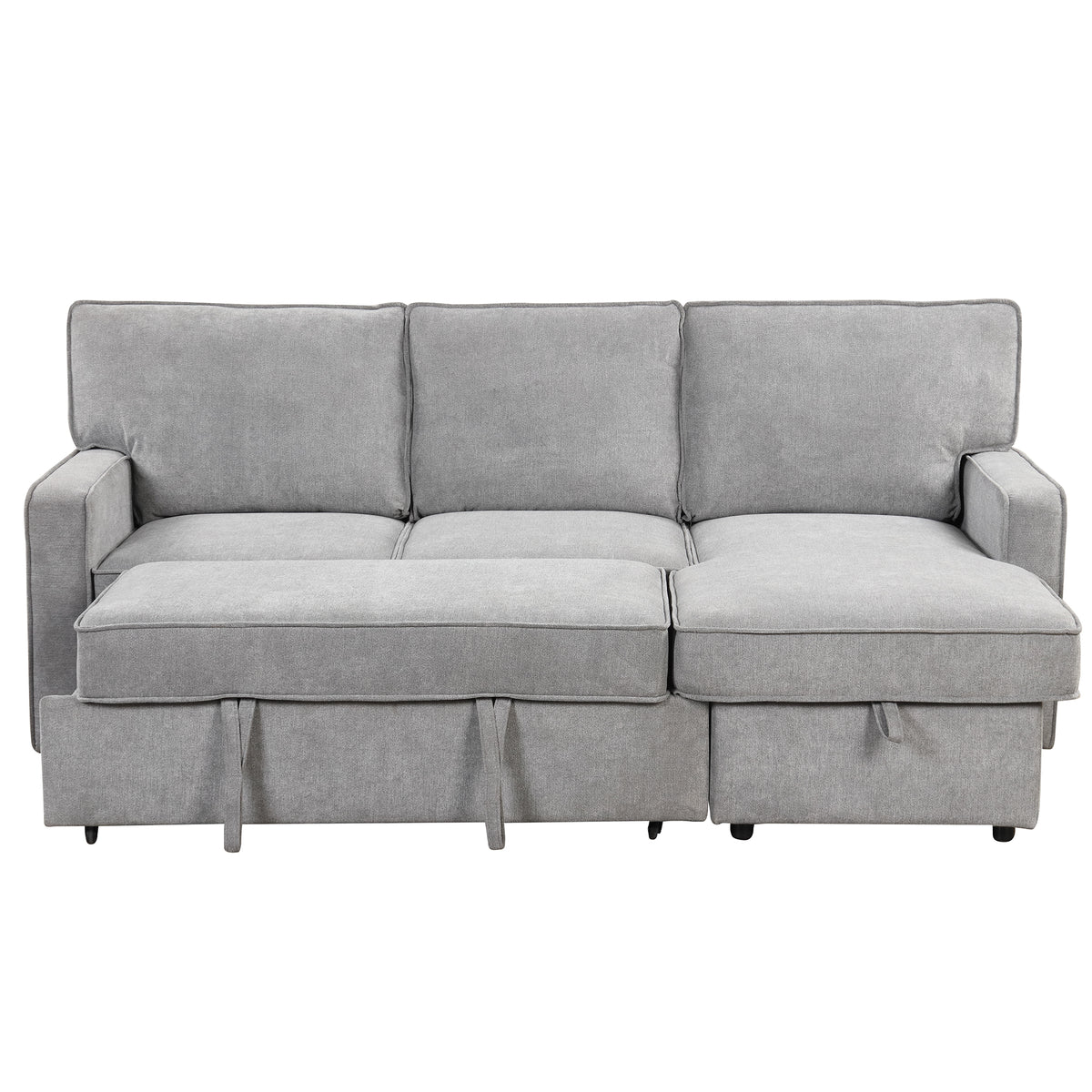 Oversized 162" L-Shaped Cloud Modular Sectional with 6 Plush Pillows