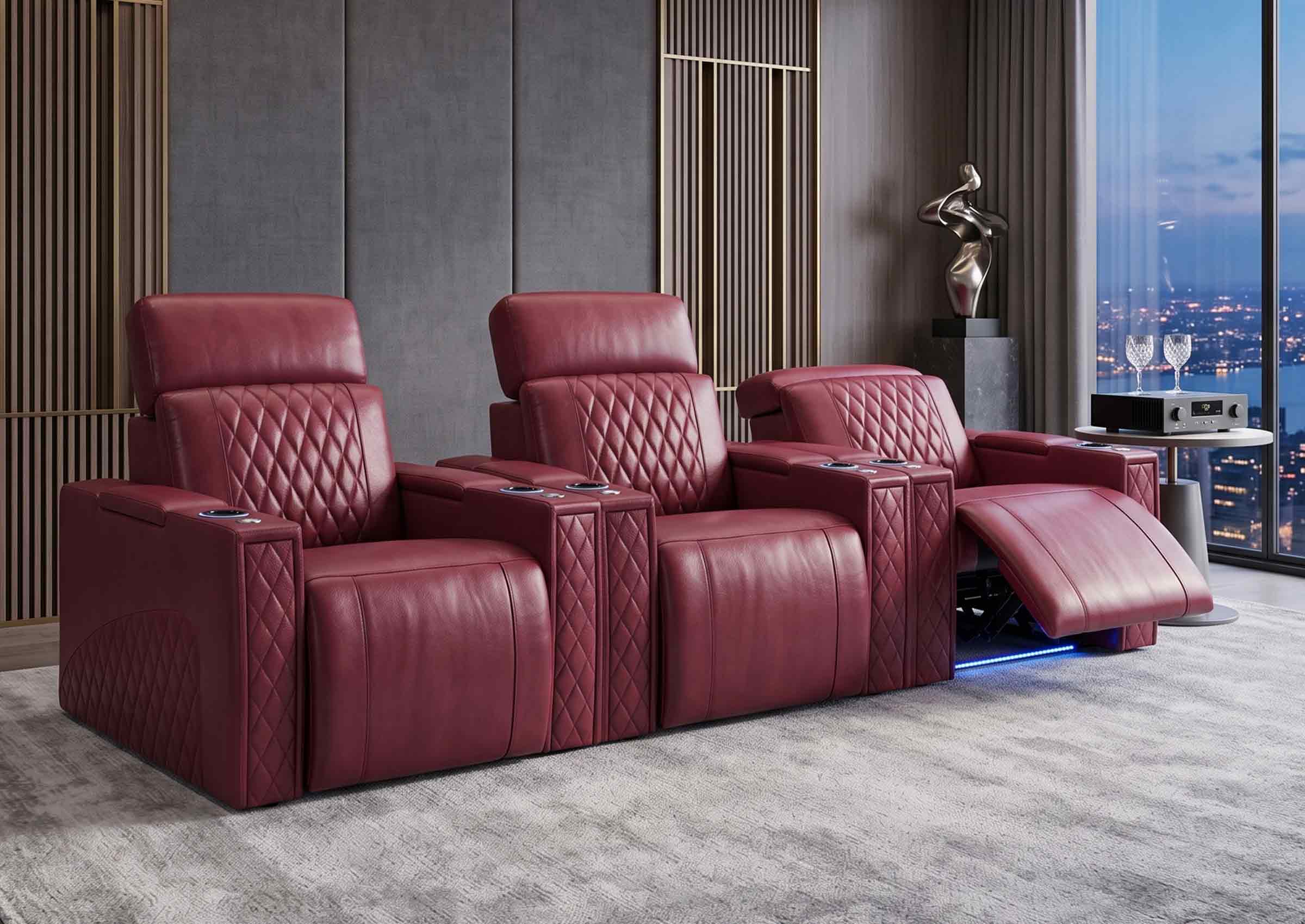 Weilianda RegalNex Series Custom Low-Profile Home Theater Seat | Wall Hugger Recliner