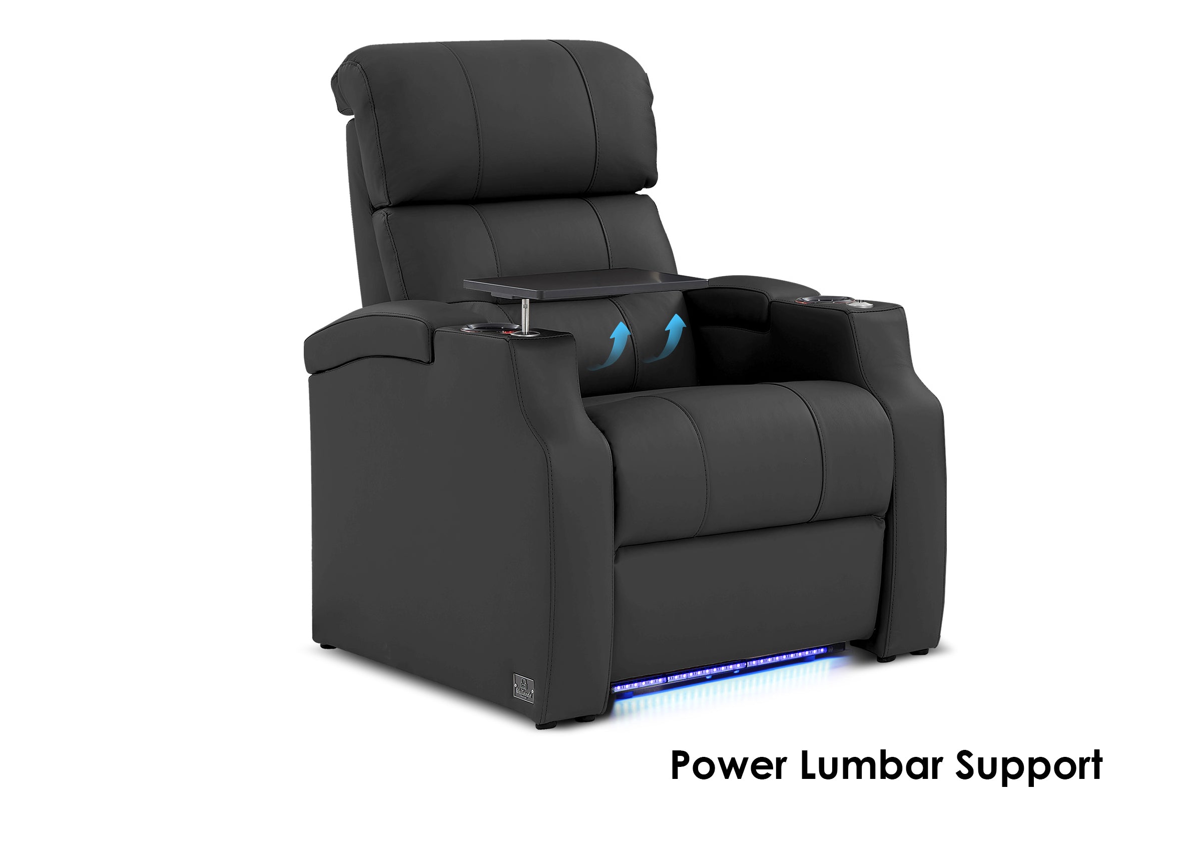 Weilianda Vanguard Lumbar Series Single Power Recliner with Built-In Lumbar Support