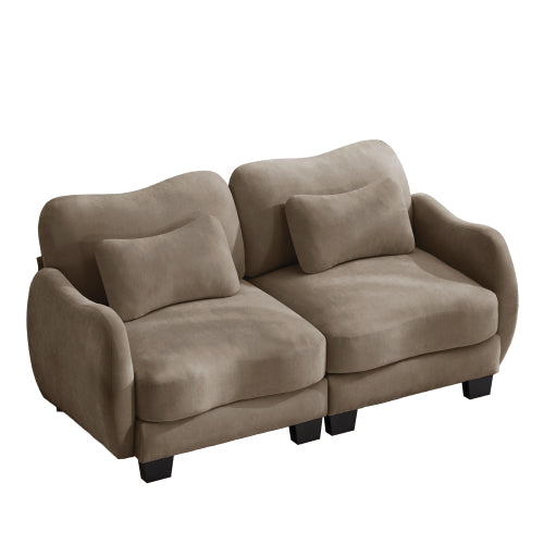 Oversized U-Shaped Chenille Sectional with Dual Movable Ottomans