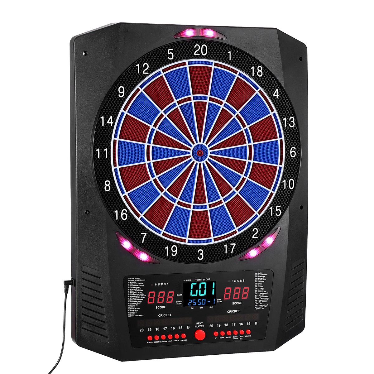 Ultimate Electronic Dartboard with 45 Games, LED Scoring & 8-Player Mode