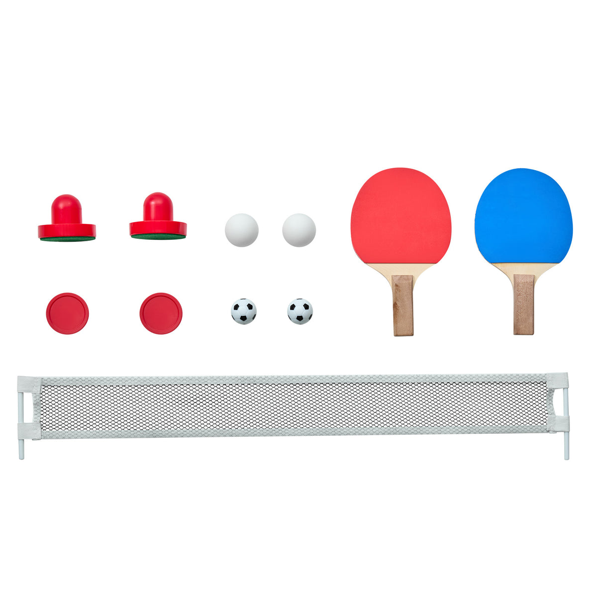 All-in-One 54" 3-in-1 Air Hockey, Ping Pong & Foosball Table