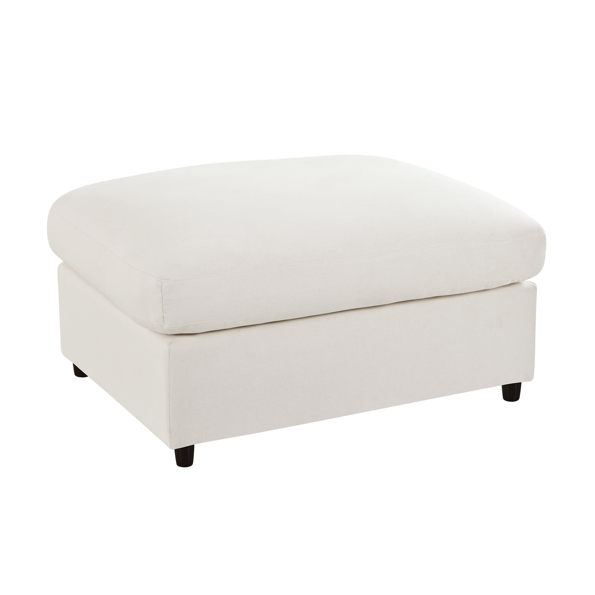 Spacious 128" U-Shaped Modular Sectional with Dual Movable Ottomans