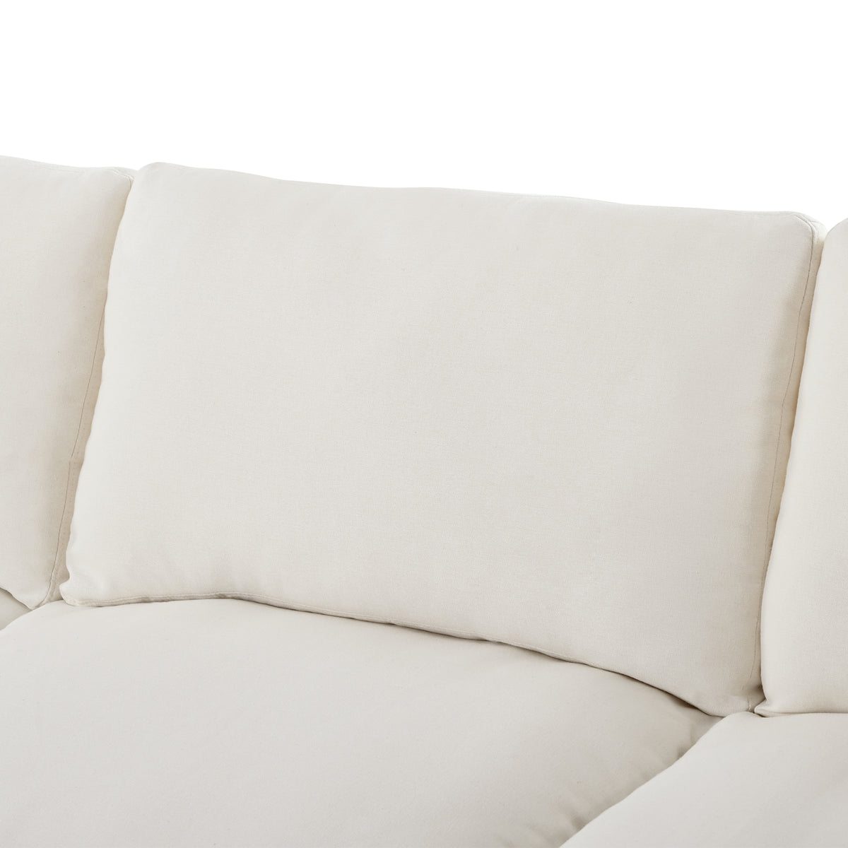 Spacious 128" U-Shaped Modular Sectional with Dual Movable Ottomans