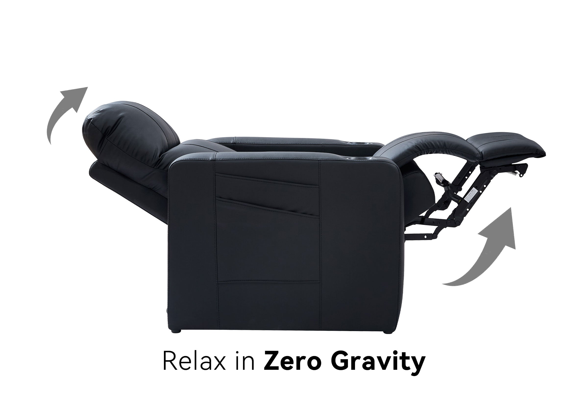 Weilianda ZeoFlex Series Zero Gravity Power Theater Recliner with RGB Ambient Lighting