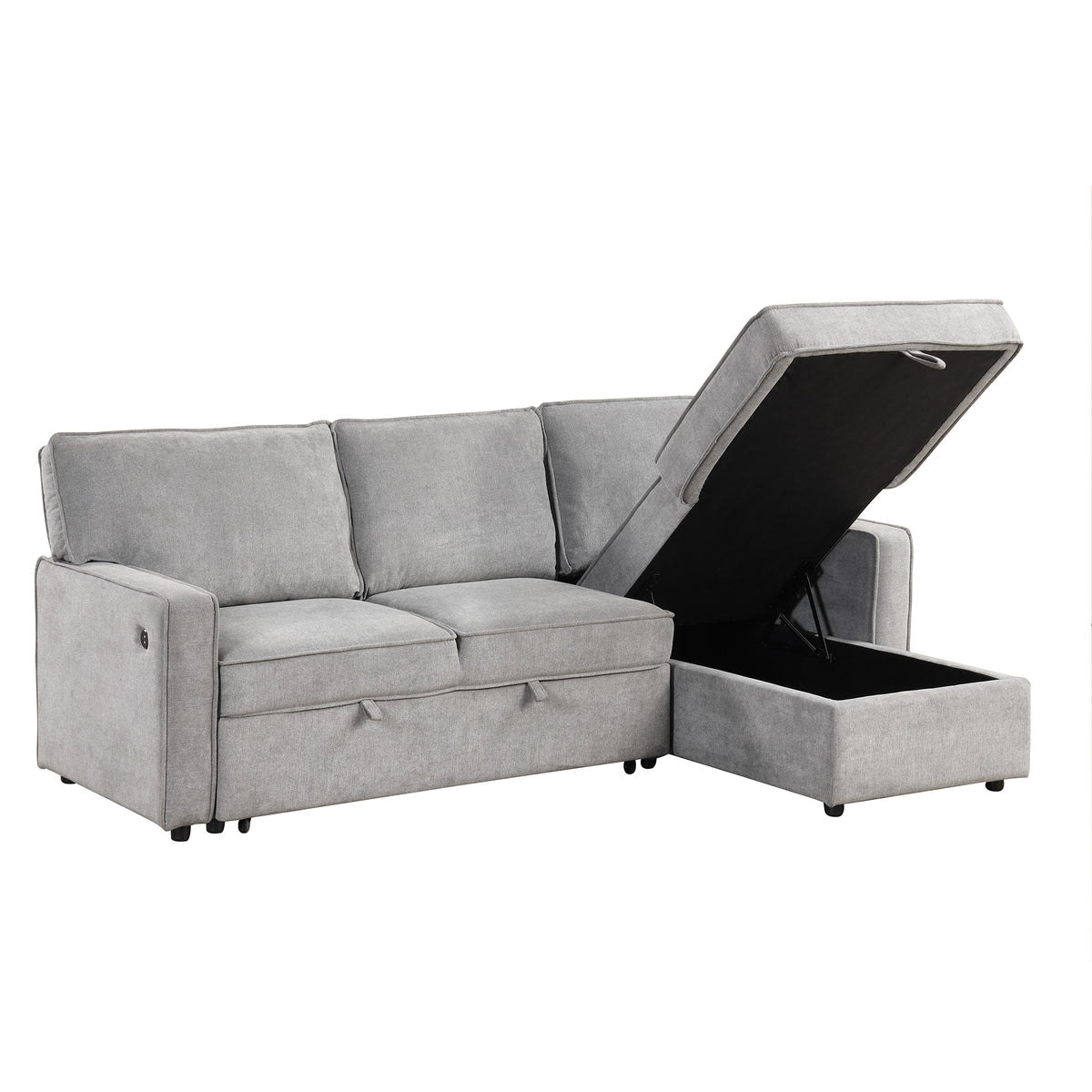 Oversized 162" L-Shaped Cloud Modular Sectional with 6 Plush Pillows